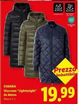 Lidl ESMARA Giaccone “Lightweight” da donna offerta