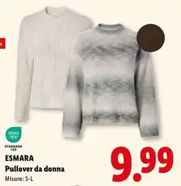 Lidl esmara Pullover da donna offerta