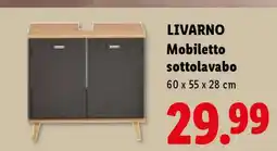 Lidl LIVARNO Mobiletto sottolavabo offerta