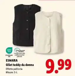 Lidl ESMARA Gilet teddy da donna offerta