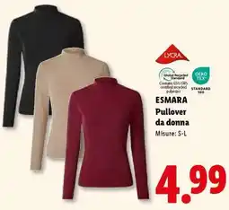 Lidl esmara Pullover da donna offerta