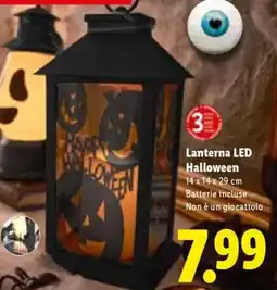 Lidl Lanterna LED Halloween offerta