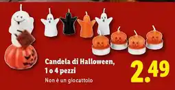 Lidl Candela di Halloween, 1 o 4 pezzi offerta
