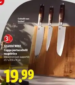 Lidl SILVERCREST Ceppo portacoltelli magnetico offerta