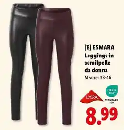 Lidl ESMARA Leggings in semipelle da donna offerta