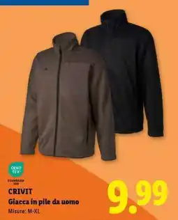 Lidl CRIVIT Giacca in pile da uomo offerta