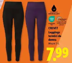 Lidl CRIVIT Leggings termici da donna offerta
