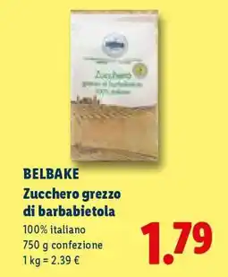Lidl Belbake Zucchero grezzo di barbabietola offerta