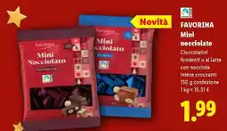 Lidl FAVORINA Mini nocciolato offerta