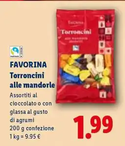 Lidl Favorina Torroncini alle mandorle offerta