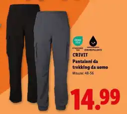Lidl CRIVIT Pantaloni da trekking da uomo offerta