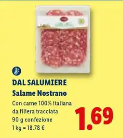 Lidl Dal Salumiere Salame nostrano offerta