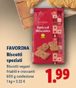 Lidl Favorina Biscotti speziati offerta