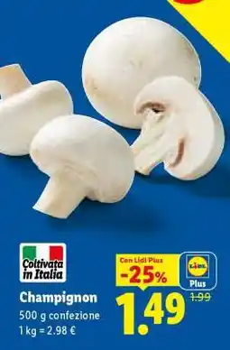 Lidl Champignon offerta