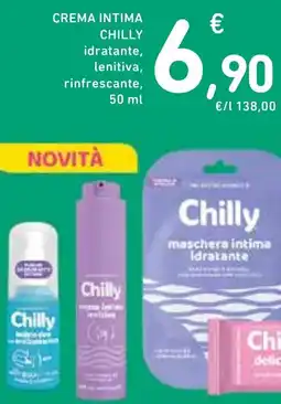 Spazio Conad Chilly crema intima idratante, lenitiva, rinfrescante offerta