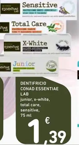 Spazio Conad Dentifricio Conad Essentiae Lab offerta