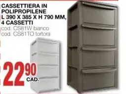 Mondo Brico Cassettera in polipropilene offerta