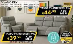 Mercatone Germanvox Divano Key offerta