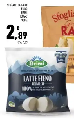 Conad Margherita Mozzarella Latte Fieno Brimi offerta