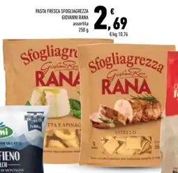 Conad Margherita Pasta fresca sfogliagrezza Giovanni Rana assortita offerta