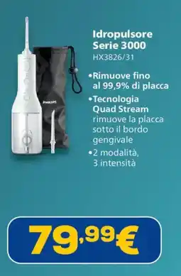 Euronics Philips Idropulsore Serie 3000 offerta
