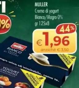 MerSi Supermercati Muller Crema di yogurt Bianco/Magro 0% offerta