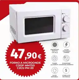 Ipercoop Forno a microonde Coop MM720 C2GS-PM-20 offerta