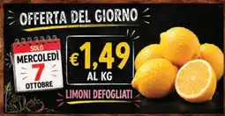 èccoMI Limoni defogliati offerta