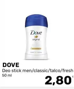 Iper Tosano Dove Deo stick men/classic/talco/fresh offerta