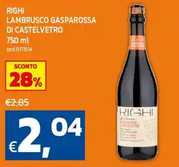 C+C maxigross Righi Lambrusco Gasparossa di Castelvetro offerta