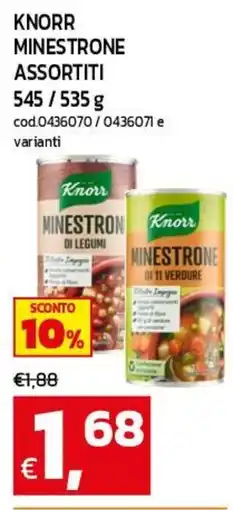 C+C maxigross Knorr Minestrone assortiti offerta