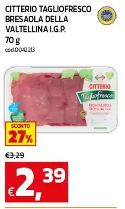 C+C maxigross Citterio Tagliofresco Bresaola della Valtellina I.G.P. offerta