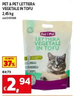 C+C maxigross Pet & Pet lettiera vegetale in tofu offerta