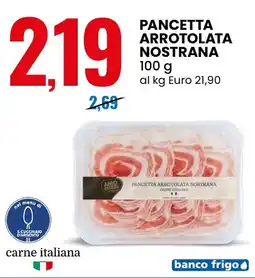 Eurospin Pancetta arrotolata nostrana offerta