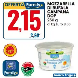 Eurospin Mozzarella di Bufala Campana DOP offerta