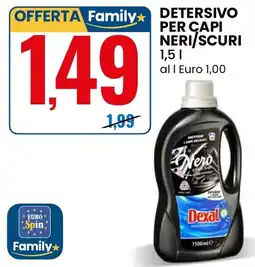 Eurospin Detersivo per capi neri/scuri Dexal offerta