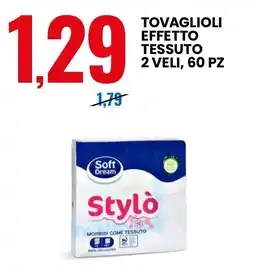 Eurospin Tovaglioli Soft Dream Stylo offerta