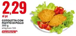 Eurospin Cotoletta con filetto di pollo offerta