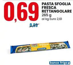 Eurospin Pasta sfoglia fresca rettangolare offerta
