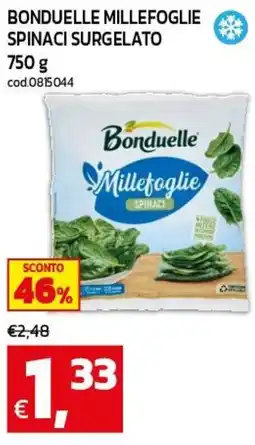 C+C maxigross Bonduelle Millefoglie Spinaci offerta