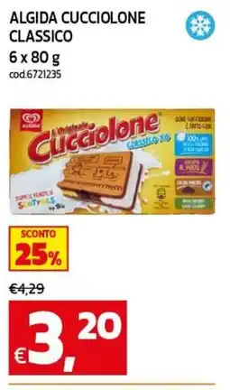 C+C maxigross Algida Cucciolone Classico offerta