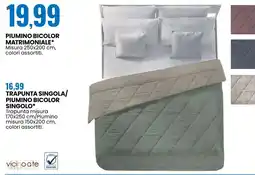 Eurospin Piumino bicolore matrimoniale offerta