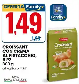 Eurospin Croissant con crema al pistacchio Dolcerando offerta