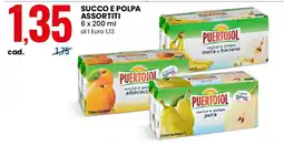 Eurospin Puertosol succo e polpa assortiti offerta