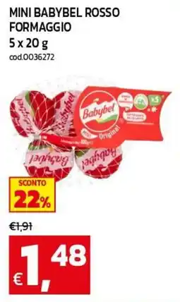 C+C maxigross Mini Babybel rosso formaggio offerta
