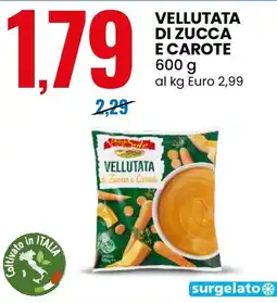Eurospin Vellutata di zucca e carote offerta