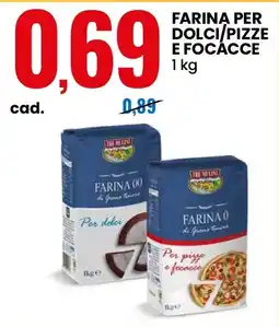 Eurospin Farina 00 di Grano Tenero Per dolci offerta