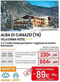 Eurospin 3 o 7 notti mezza pensione + ingresso al centro benessere offerta