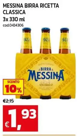 C+C maxigross Birra Messina classica offerta