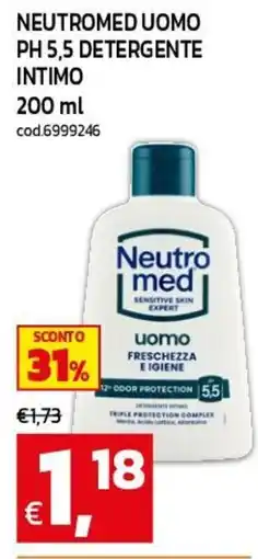 C+C maxigross Neutromed uomo detergente intimo offerta
